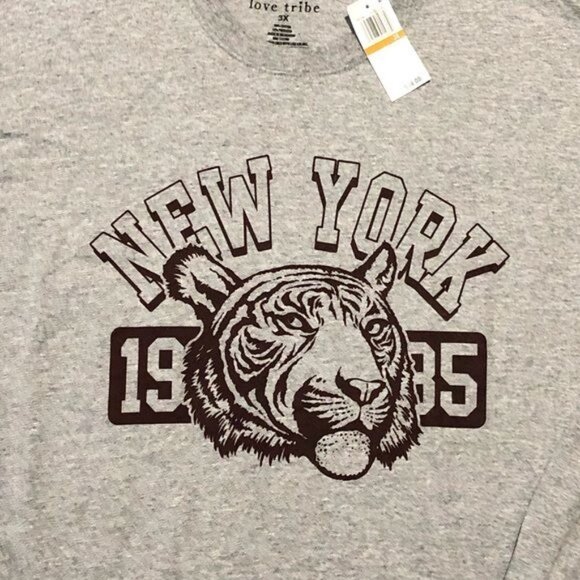 Love Tribe Womens Plus Crewneck Long Sleeve Pullover Top, Size 3X, New - Picture 9 of 10